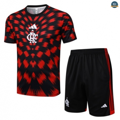 Maxmaillots Training Flamengo + Short 2025/26 Rouge/Noir Grossiste