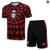 Maxmaillots Training Flamengo + Short 2025/26 Rouge/Noir Grossiste