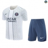 Maxmaillots Training PSG + Short 2025/26 Blanc/Bleu Marine Pas Cher