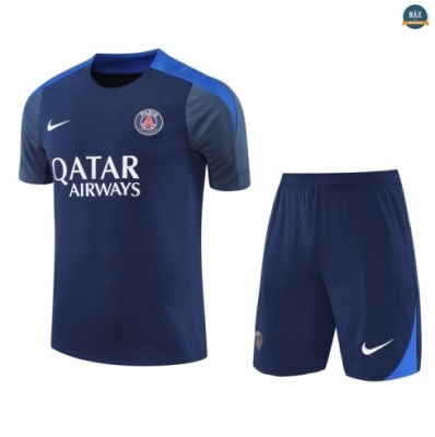Maxmaillots Training PSG + Short 2025/26 Bleu Marine/Bleu Pas chèr