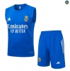 Maxmaillots Training Real Madrid Ensemble Short Débardeur 2025/26 Bleu/Blanc Pas chèr