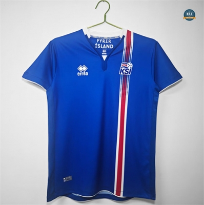 Soldes Max Maillot Retro 2016-17 Islande Domicile pas cher fiable