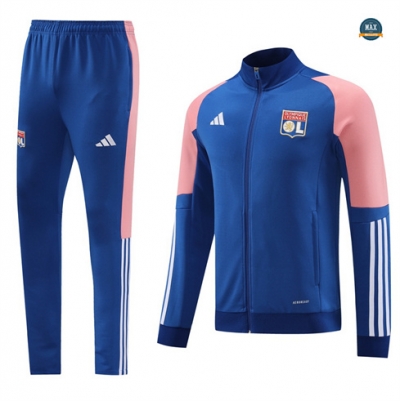 Créer Max Veste Survetement Olympique Lyonnais 2024/25 bleu pas cher fiable