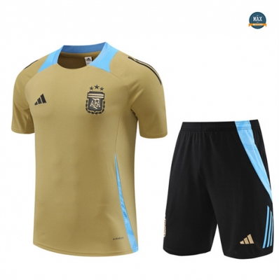 Soldes Maillot Training Argentine + Short 2024/25 Jaune